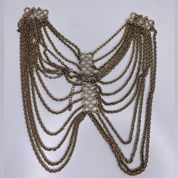 Free People Women's Gold Multi-Strand Necklace 🌟 - Picture 3 of 3